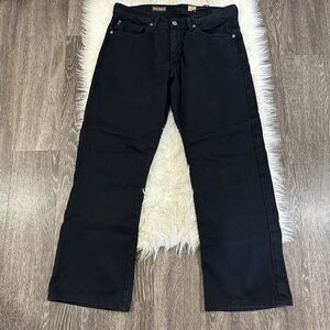 AG Adriano Goldschmied Mens Jeans The Hero Size 34‎ Regular Black Denim USA